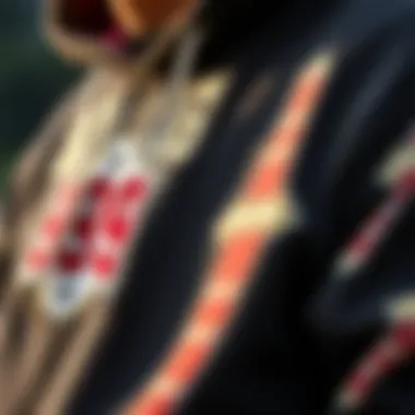 Close-up of the unique design elements of the 999 Club hoodie