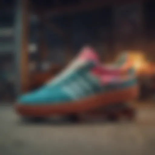 Colorful skate shoes designed by Adidas x Farm Rio