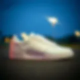 Artistic view of Adidas Forum White showcasing its sleek silhouette