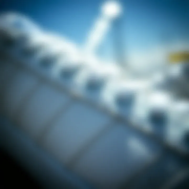 Close-up of the distinctive texture and stitching of the Adidas Forum White