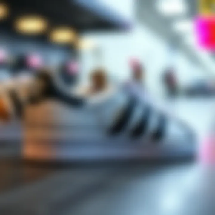 Graph depicting current retail pricing strategies for Adidas Superstar sneakers