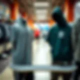 Adidas skateboard attire on display