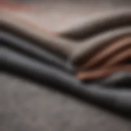 Durable t-shirt fabric showcasing texture