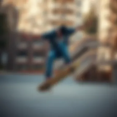 Skater performing tricks on Arbor A-Frame skateboard