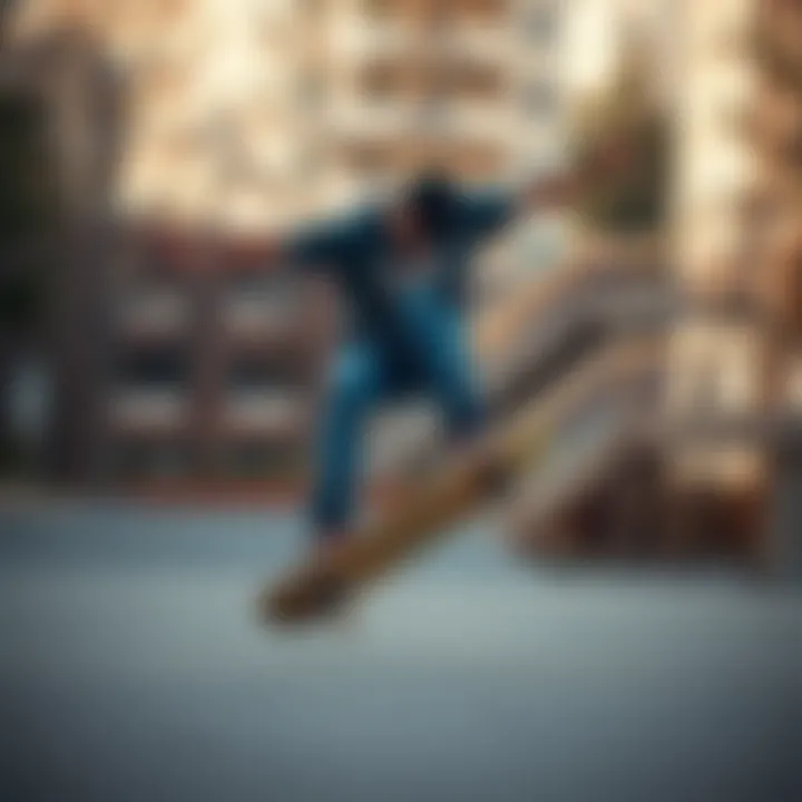 Skater performing tricks on Arbor A-Frame skateboard