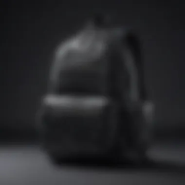 Sleek design of the Black Champion Backpack showcasing its stylish features