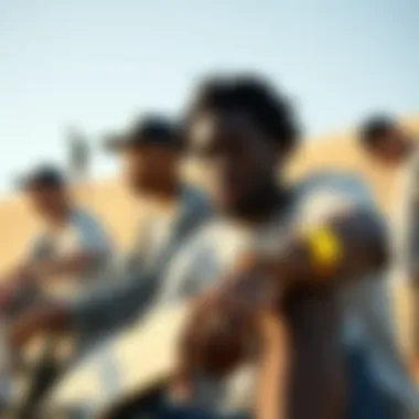 Chima Ferguson collaborating with fellow skaters