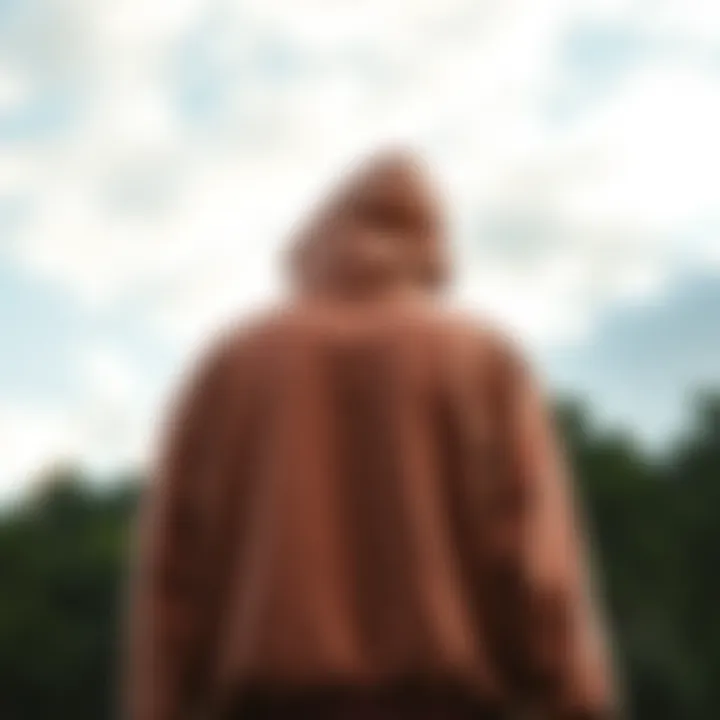 Eco-friendly materials used in club fleece hoodies displayed with nature background