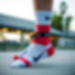 Variety of Nike socks for skateboarding