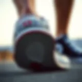 Close-up of the Converse All Star Hike Platform showcasing its unique sole design