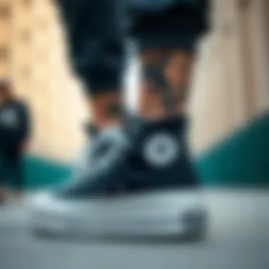 The Converse All Star Hike Platform paired with streetwear in an urban setting