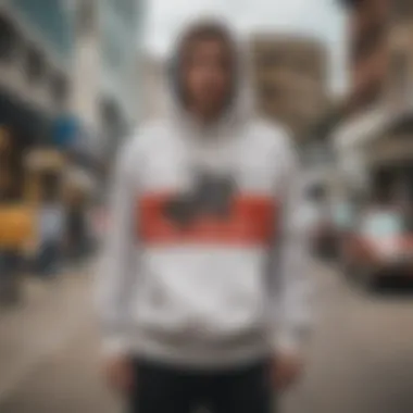 Skate Culture's Impact on Champion Hoodie Aesthetics An artistic representation of skate culture influence on fashion.