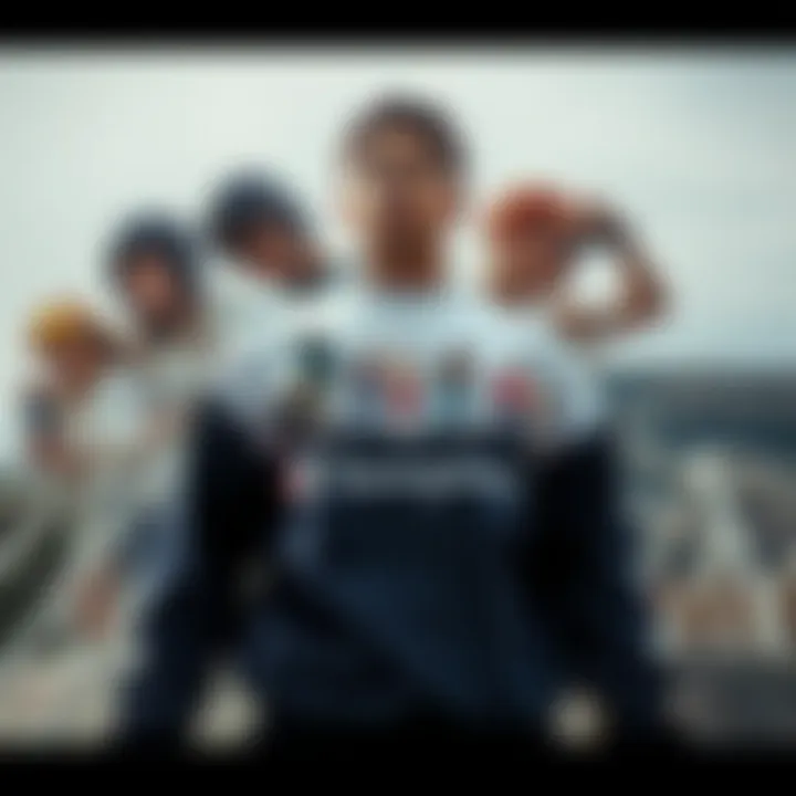 Historical collage depicting the evolution of skate culture alongside the Cream Champion sweatshirt