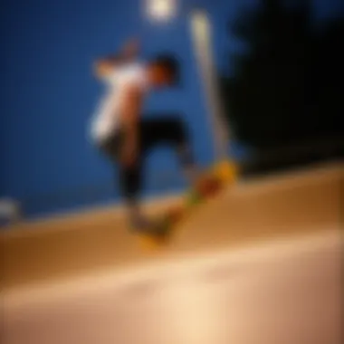 Skater performing tricks on the Creature VX Deck 8.5, highlighting its performance in action.