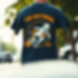 Artistic homage tee shirt design featuring iconic skateboarding graphics