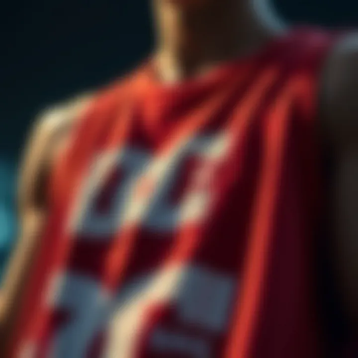 Close-up of design details on a DC Shoes tank top