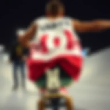 DC Shoes tank tops displayed on skateboard