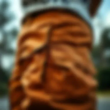 Detail view of Dickies cargo pants showcasing pockets and fabric texture