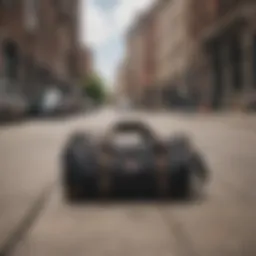 Stylish Dickies man bag displayed against an urban backdrop