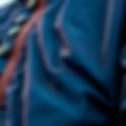 Close-up of the Dickies windbreaker showcasing its fabric texture and stitching details.