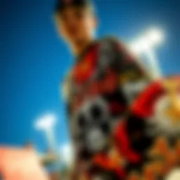 Artistic representation of an Ed Hardy T-shirt showcasing bold designs