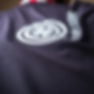 Close-up of fabric texture of Element shirt