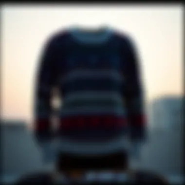 Casual sweater showcasing skateboarding culture