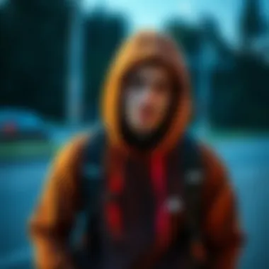 Layered outfit with a hoodie and sweater combo