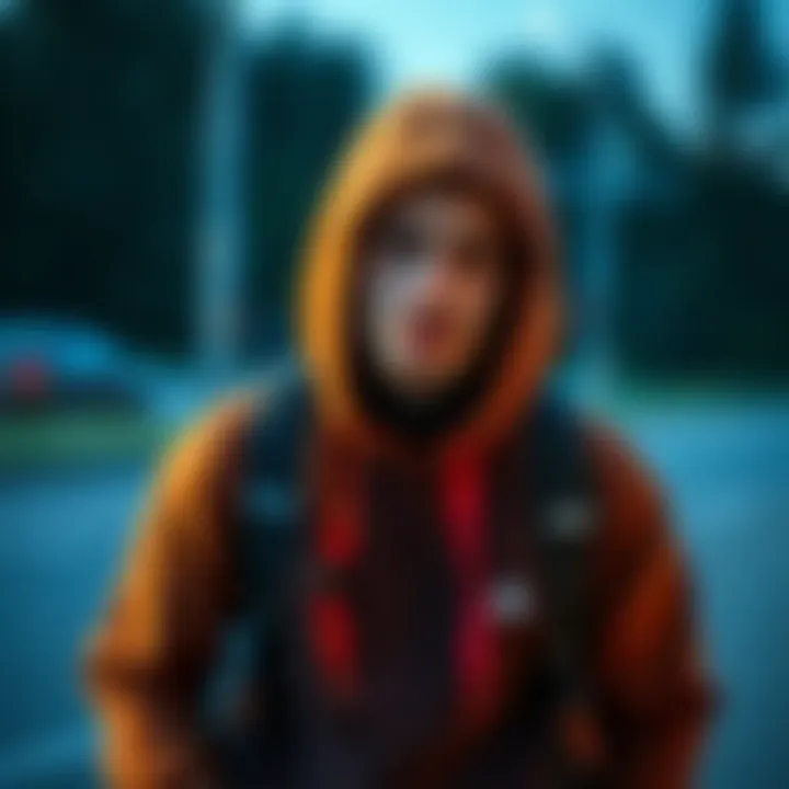 Layered outfit with a hoodie and sweater combo