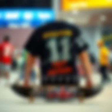 Graph illustrating the evolution of hundred shirts in skate culture