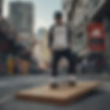 Skateboarding gear and Adidas shirt placed in a casual setting