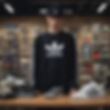 Adidas Fashion Meets Skate Culture Adidas shirt displayed with skate culture accessories
