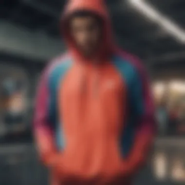 Stylish Nike Hoodie in Vibrant Colors Stylish Nike hoodie showcasing vibrant colors and design