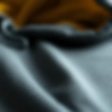 Close-up of high-quality fabric used in hoodies