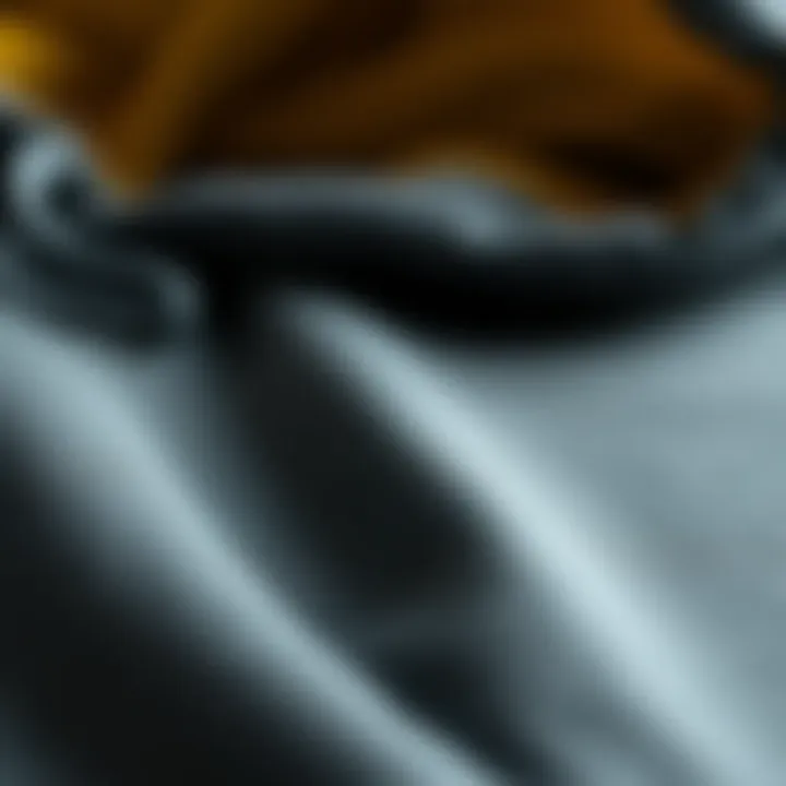 Close-up of high-quality fabric used in hoodies
