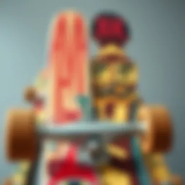 Historical skateboards showcasing the evolution of skate design.