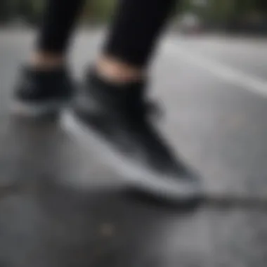 Stylish outfit featuring black glitter Vans, emphasizing versatility in fashion