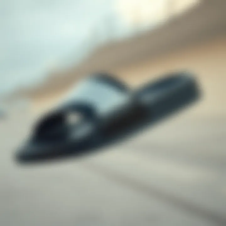 Contemporary Slide Design A stylish pair of slides featuring modern design elements.