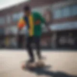 Vibrant Cross Colours apparel displayed on skateboards