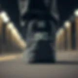 Close-up view of a DC platform sneaker showcasing its unique design features