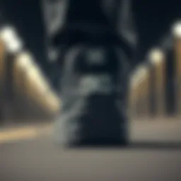 Close-up view of a DC platform sneaker showcasing its unique design features