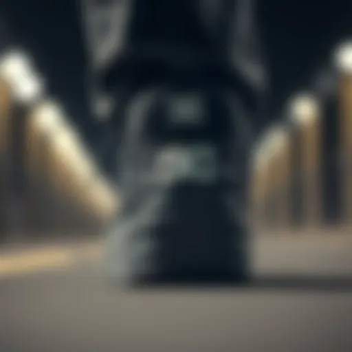 Close-up view of a DC platform sneaker showcasing its unique design features