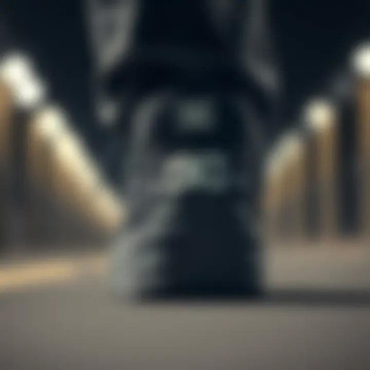 Close-up view of a DC platform sneaker showcasing its unique design features