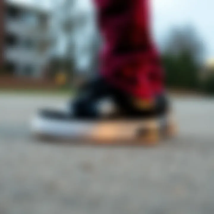 A timeline graphic illustrating the evolution of DC platform sneakers in skate culture