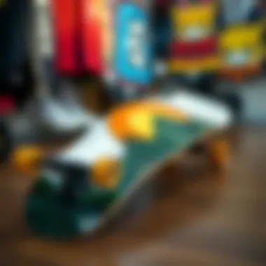 Creative Skateboard Deck from Denver A unique skateboard deck design reflecting the culture and creativity of Denver's skating community.