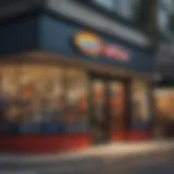 Exterior view of a Dickies retail store showcasing vibrant signage