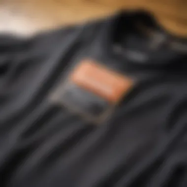 Affordable Pricing on Quality Tee Shirts A close-up of a price tag on a discount tee shirt highlighting affordability.