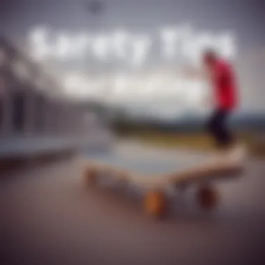 An infographic detailing safety tips specific to riding a 30 inch skateboard.