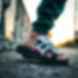 Stunning view of Fila Disruptor Sandals showcasing unique design