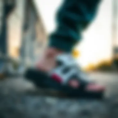 Stunning view of Fila Disruptor Sandals showcasing unique design